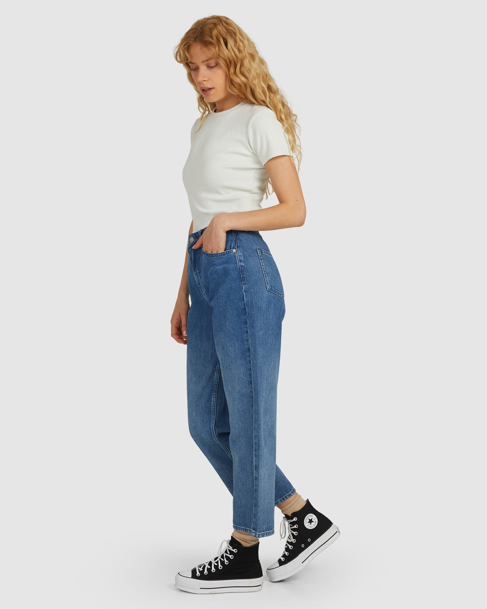 Afends shelby high waist 2024 wide leg jeans black