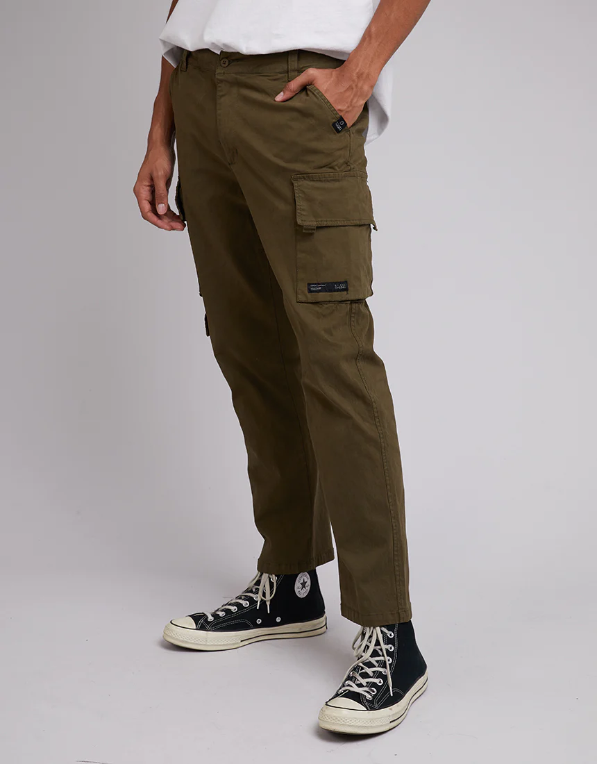 SILENT THEORY Military Cargo Pant Khaki